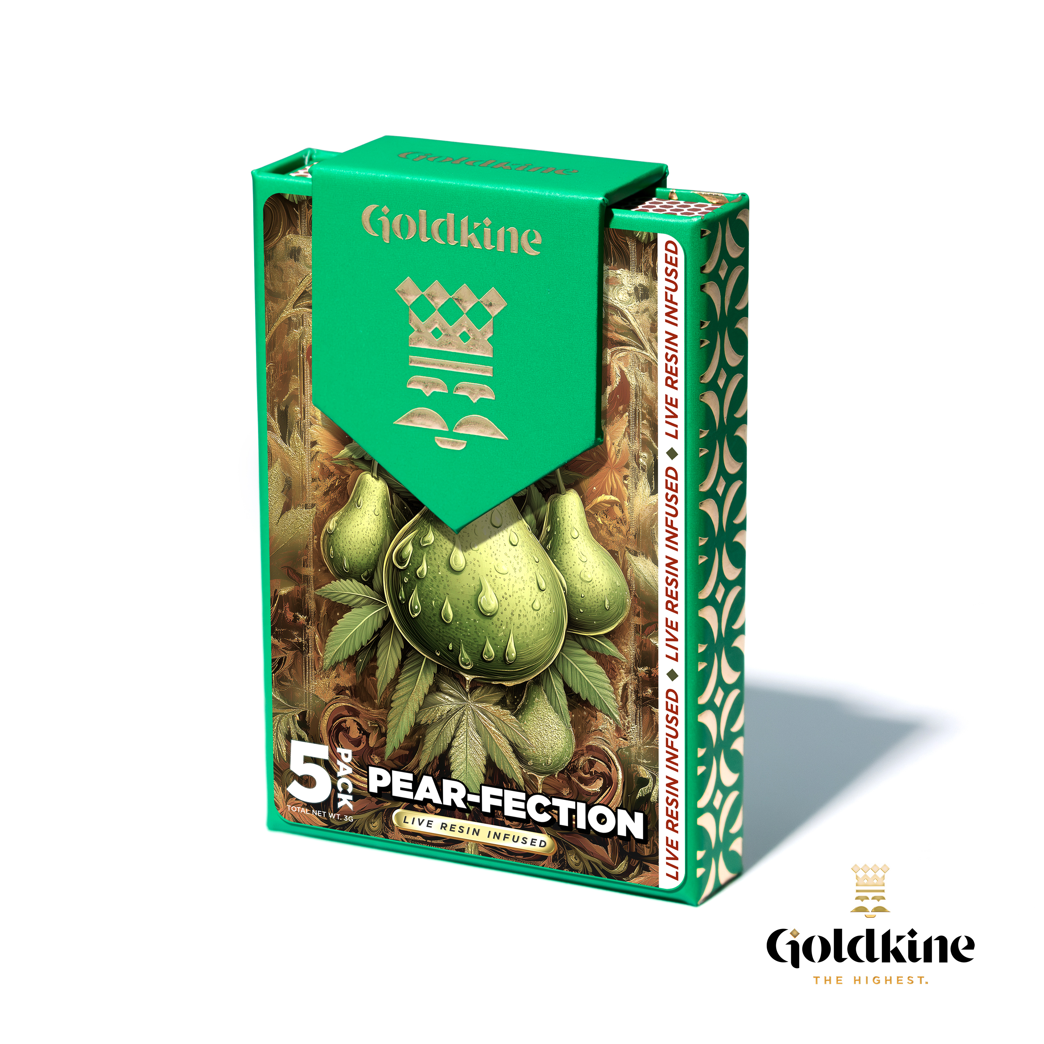 Goldkine | Pear Fiction | Infused Pre-Roll 5-Pack