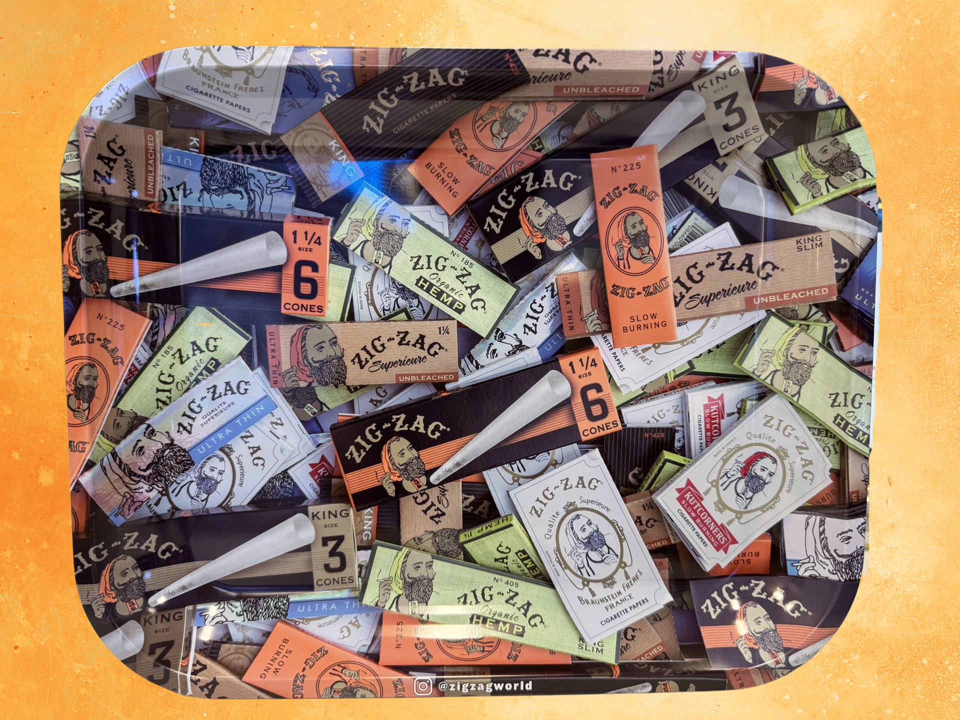 ZIG-ZAG Rolling Tray: Paper Mix