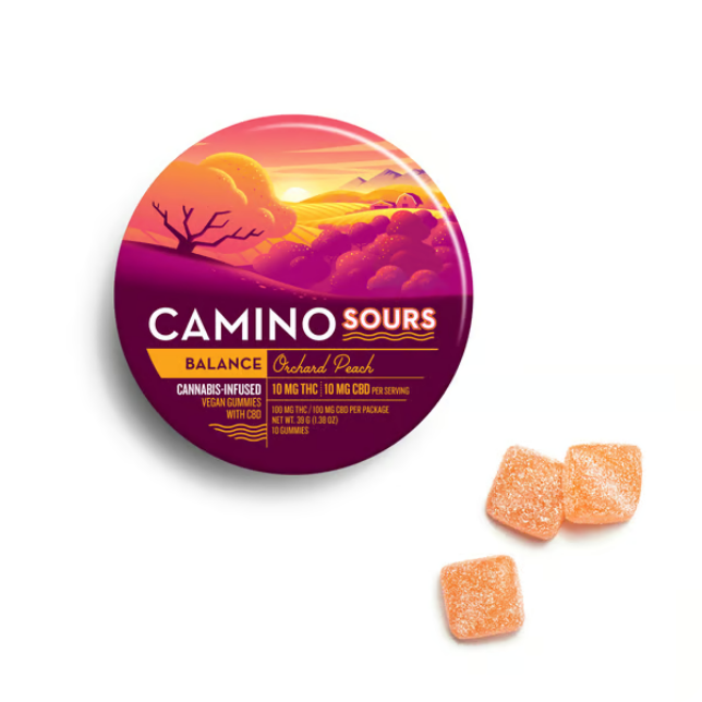 Sours - Orchard Peach - 1:1 Balance - Hybrid - Gummies - 100mg (10pk)