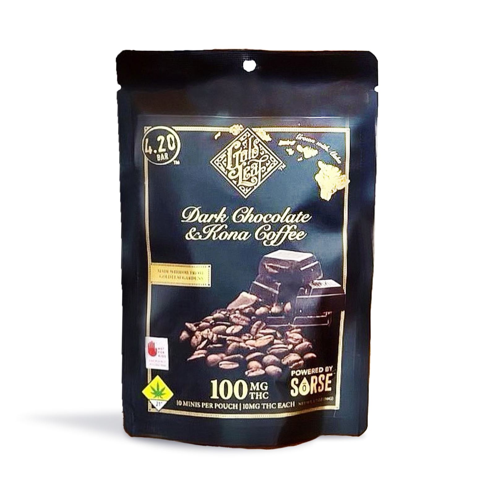 Dark Chocolate & Kona Coffee 420 Bar