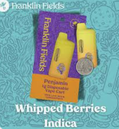 FRANKLIN FIELDS PENJAMIN | 1G LIVE RESIN DISPOSABLE | WHIPPED BERRIES