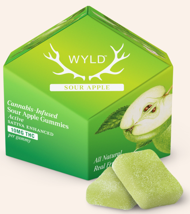 Wyld - Gummies - (S) - Sour Apple - 100mg