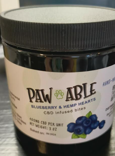 Blueberry & Hemp Hearts | 400mg CBD | 75 Count Jar
