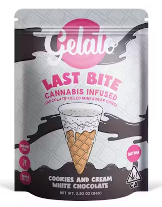 Gelato Last Bite Cookies and Cream Sativa Mini Cones 100MG