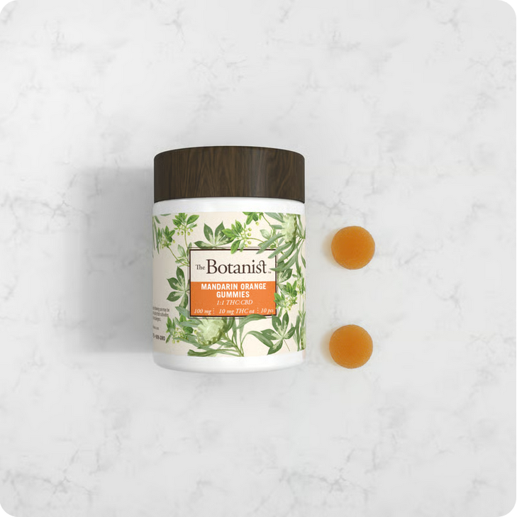 IGF Botanist Gummies (Hybrid) - Mandarin Orange 100mg 10pk 1:1 THC:CBD