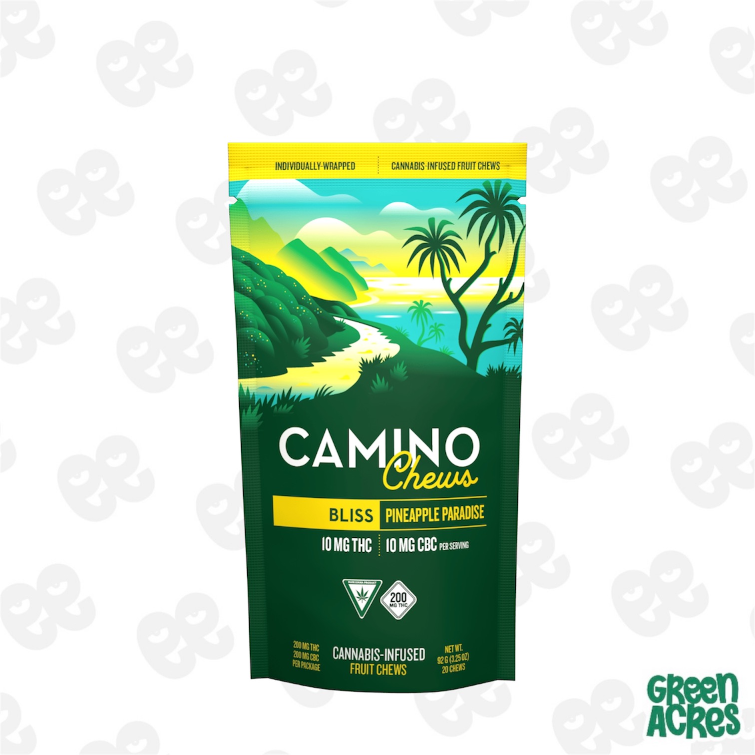 Camino: Pineapple Paradise Chews 200MG 10:10