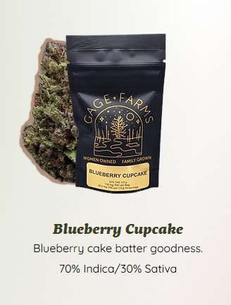 Blueberry Cupcake - Flower