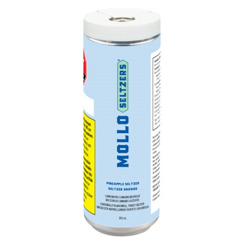 MOLLO-PINEAPPLE SELTZER THC:CBG 1:2-355ML