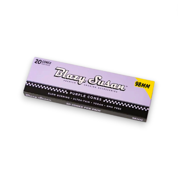 Blazy Susan Purple 98mm Cones 20pk