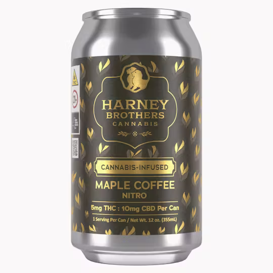 HARNEY BROTHERS CANNABIS - MAPLE COFFEE NITRO - 11OZ CAN - 10MG