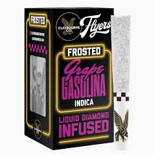 Claybourne Co. | Frosted Flyers | Grape Gasolina | Liquid Diamond Infused Pre-Roll | 5pk | 2.5g by Claybourne Co. - pre-rolls cannabis product