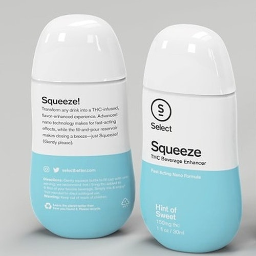 Squeeze | Beverage Enhancer | 20mL | Hybrid | Hint of Sweet | Fast Acting | 100mg THC : 5mg CBD