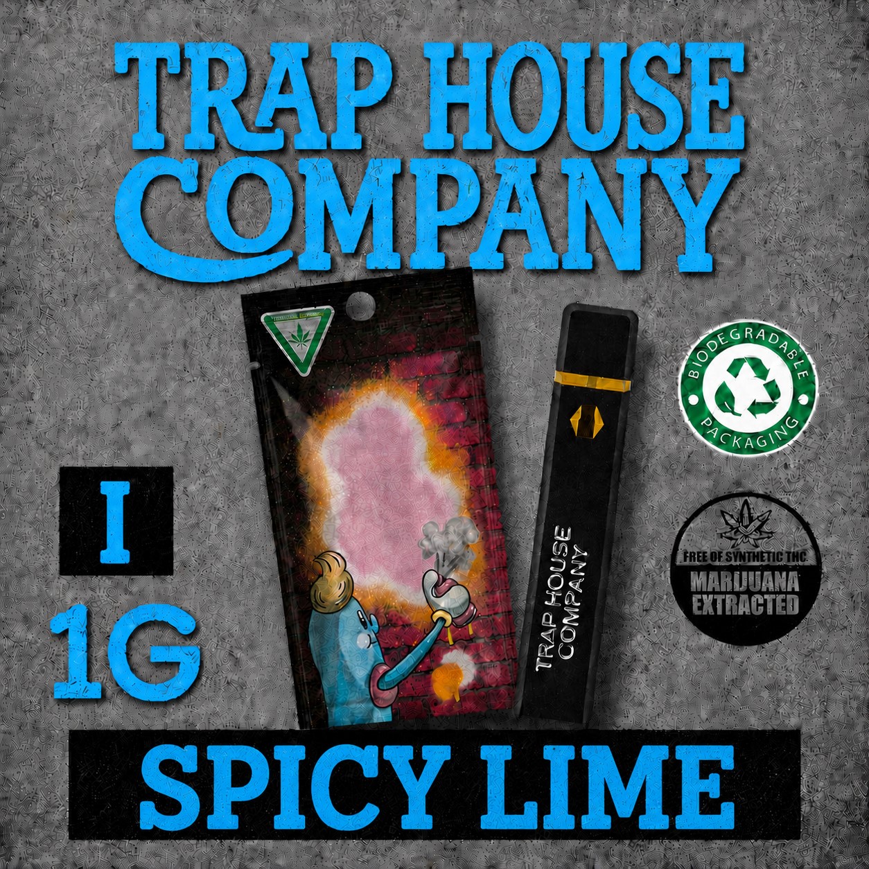 Trap House Company - Spicy Lime - Live Resin Disposable Vape
