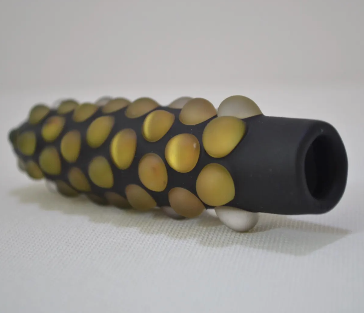 Matte Black w/ Brown Dots Bat Pipe