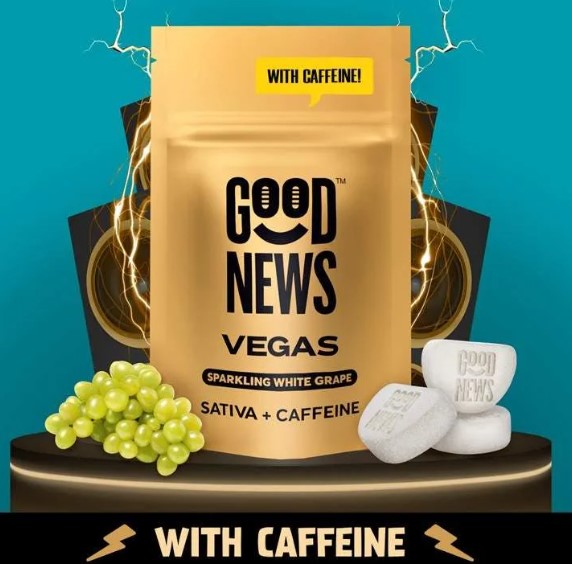 Vegas - Sparkling White Grape Gummies 100mg - Good News