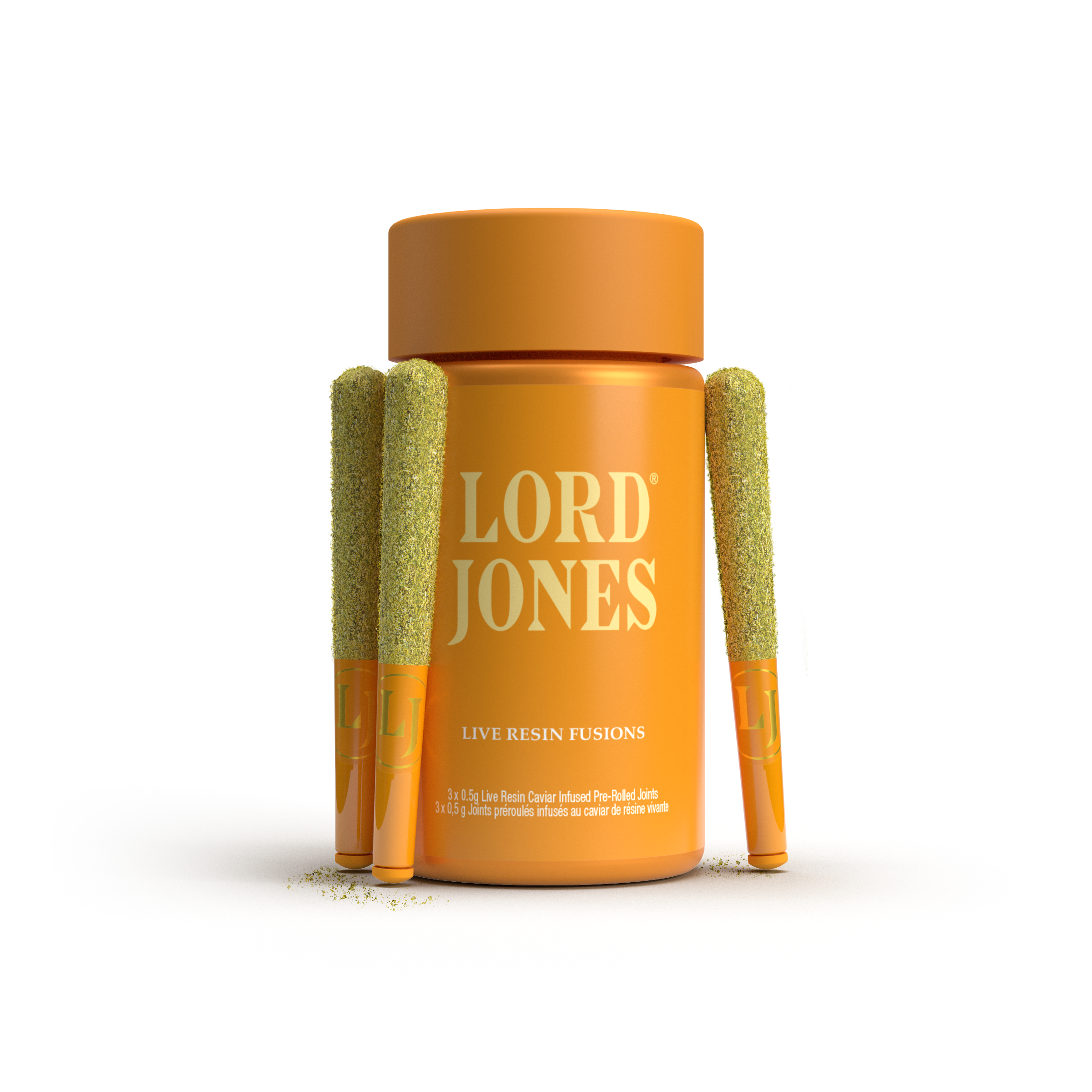 Sour Diesel x Orange Velvet 3x0.5g Live Resin Infused Pre-Rolls