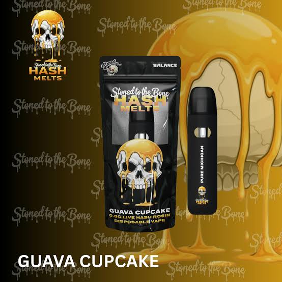 Stoned to the Bone | Guava Cupcake Hash Melts 0.5g Disposable