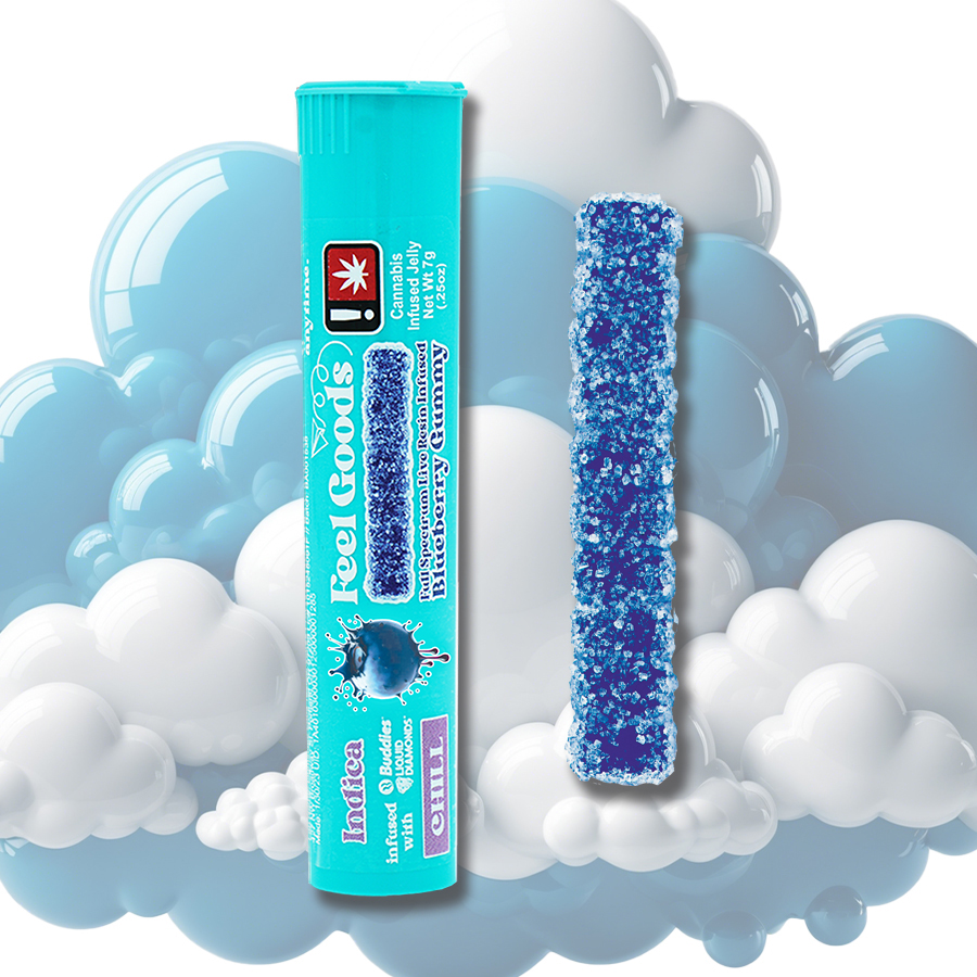 Juicy Blueberry Gummy Straw