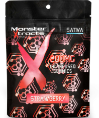 Monster Xtracts – Strawberry Gummies 200MG (10pk)