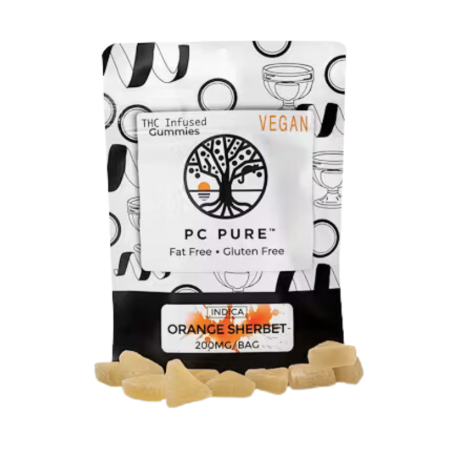 PC PURE | 200MG GUMMIES | ORANGE SHERBET