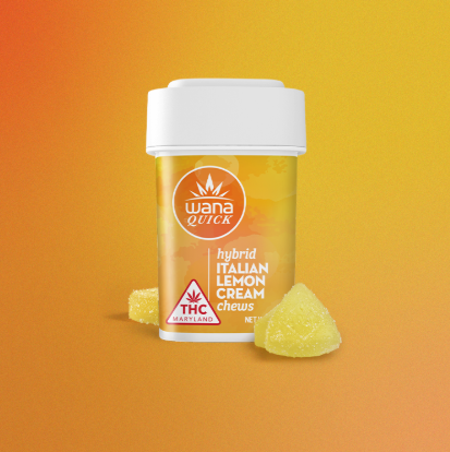 Ⓥ WANA Quick Chews 100mg: Italian Lemon Cream 10pk