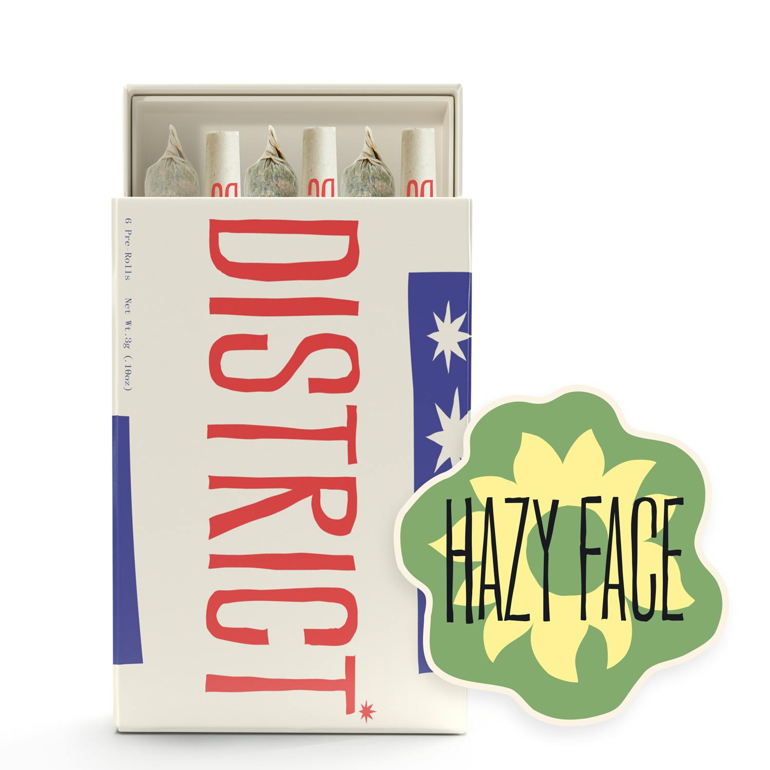 Pre-rolls (6 x Hazy Face