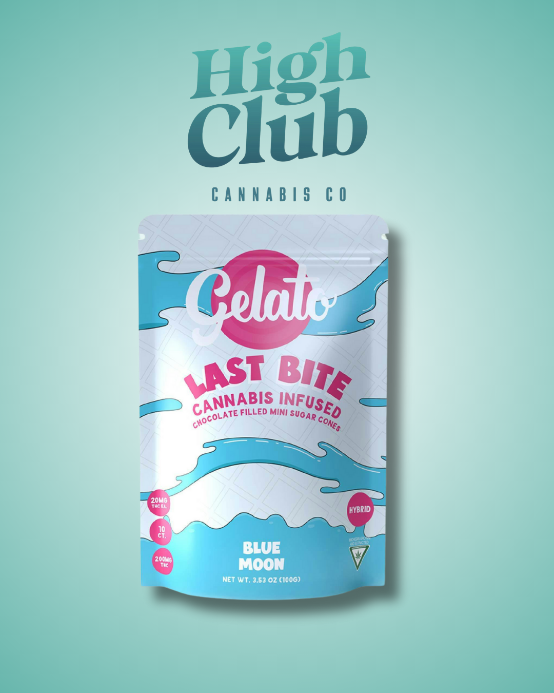 Last Bite Cones | Blue Moon | 200MG Edibles
