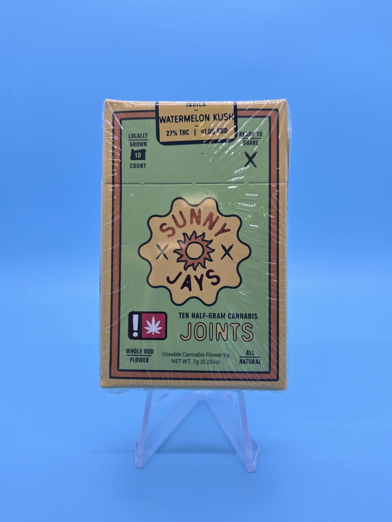 SUNNY JAYS - PREROLL - 10 PACK - HYBRID - WATERMELON KUSH