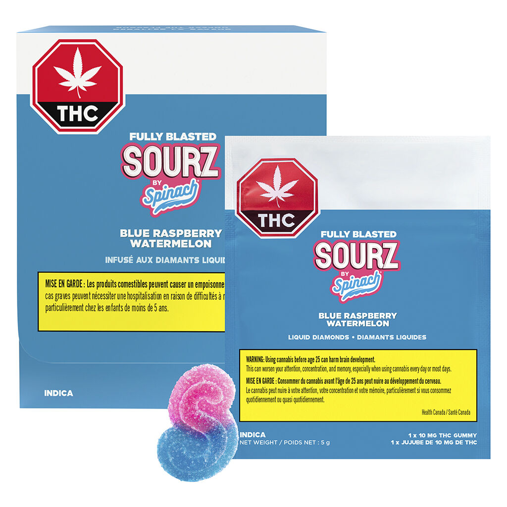 Fully Blasted Blue Raspberry Watermelon Gummies | 10pc