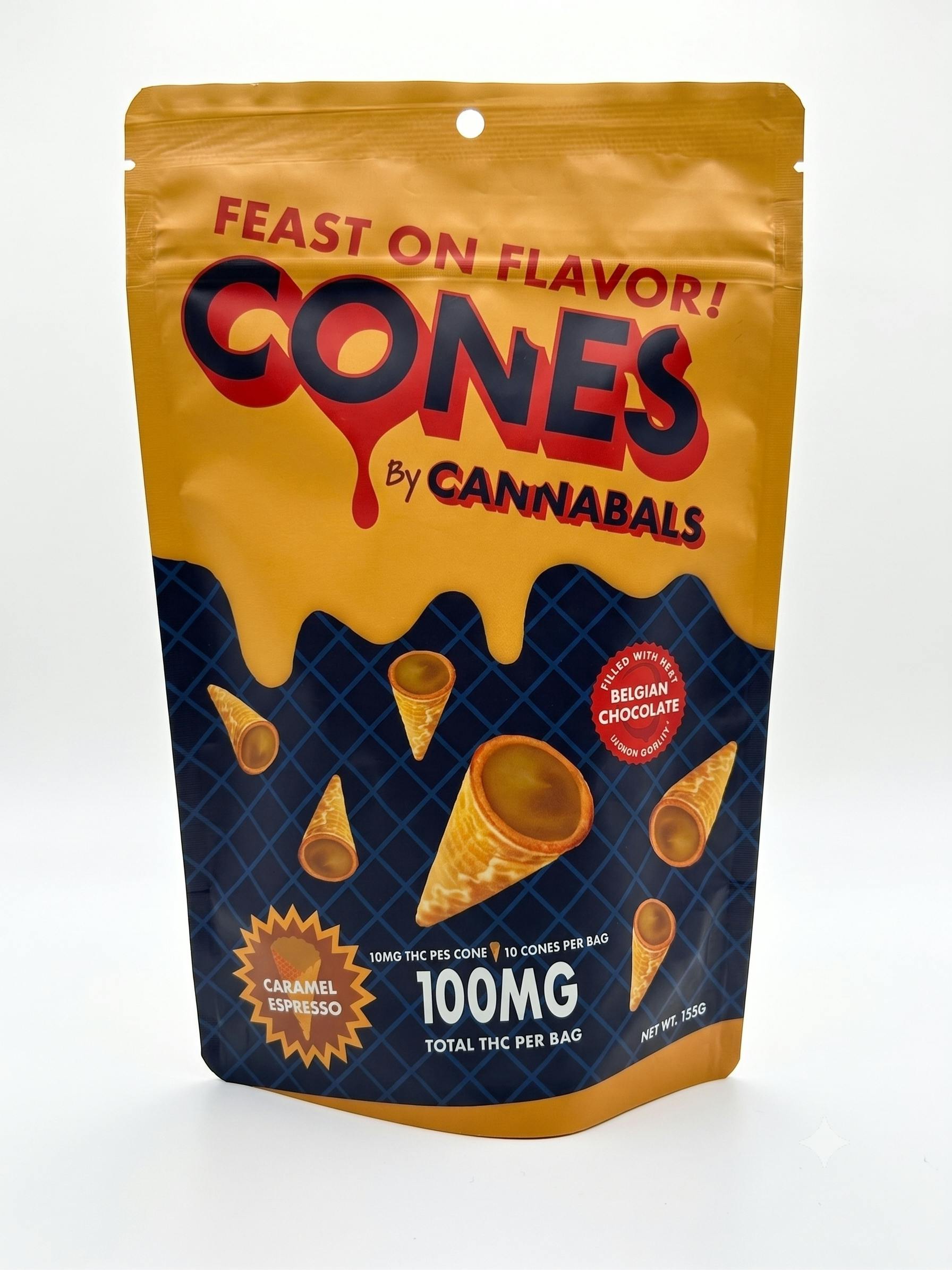Cannabals | Caramel Espresso Cones | 100mg THC | 10pk