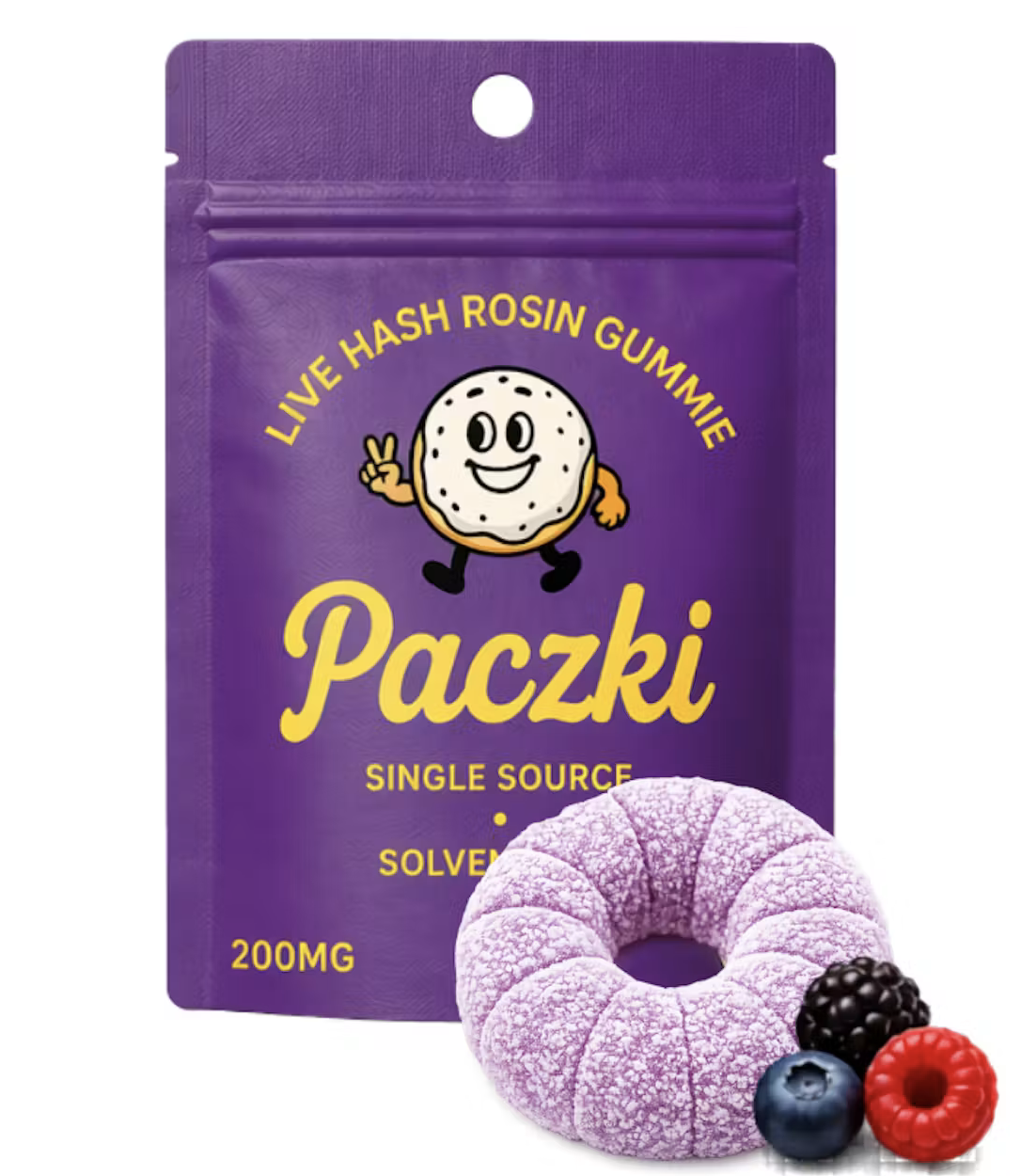 Paczki | Wild Berry 200mg Live Rosin Gummy