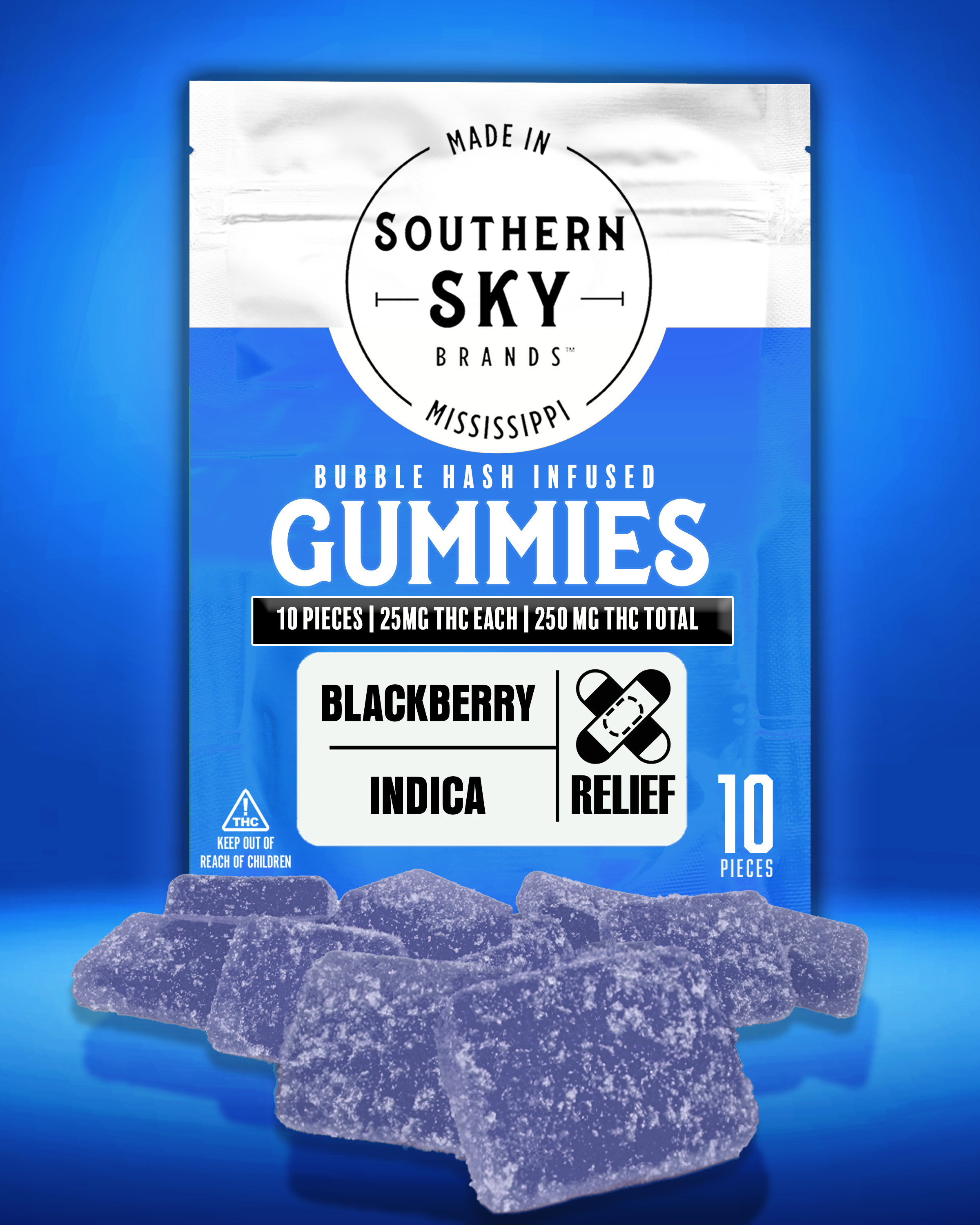 250mg | Blackberry | Bubble Hash Infused