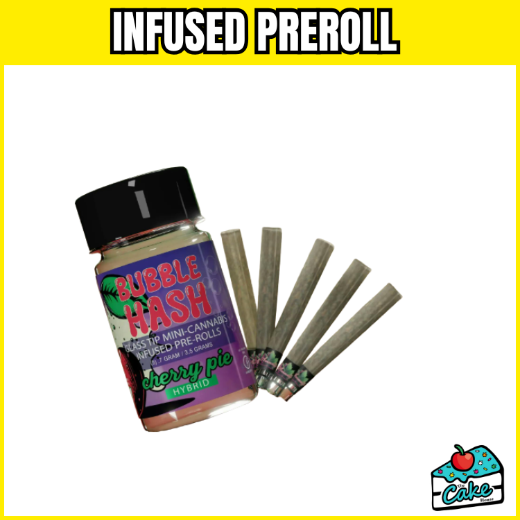 Amnesia Bubble Hash Infused Preroll 5pk Cherry Pie