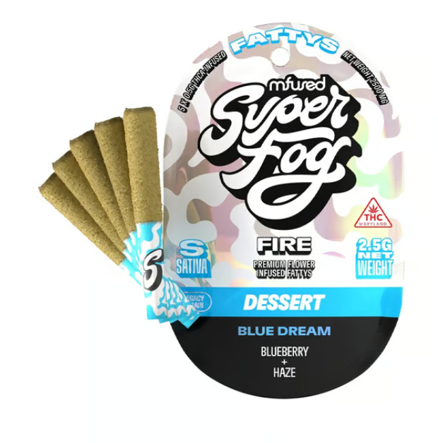 MFUSED FIRE Fatty's Infused Joint 2.5g: Blue Dream 5pk