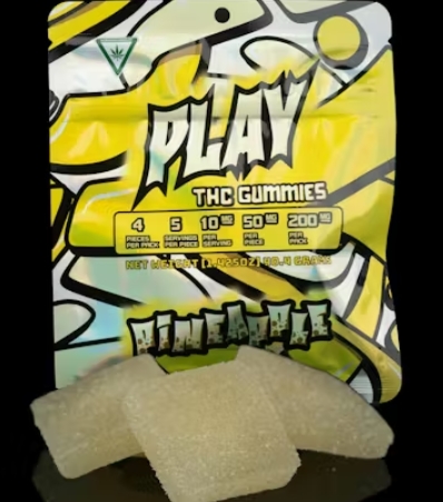 Pineapple | 200mg Gummies 4pk | 4x50mg