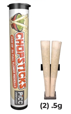Sour Tangie | Chopsticks Pre-Rolls | 2pk | 1g