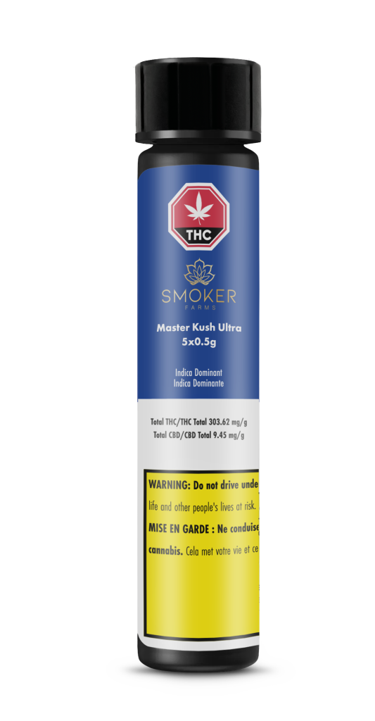 Smoker Farms - Master Kush Ultra Pre-Rolls - Indica - 5x0.5g