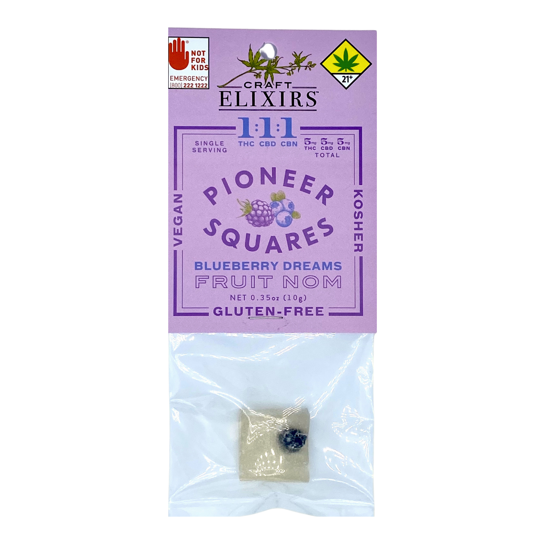 1:1:1 Gummies Blueberry Dreams [Single](5mg THC/5mg CBD/5mg CBN)