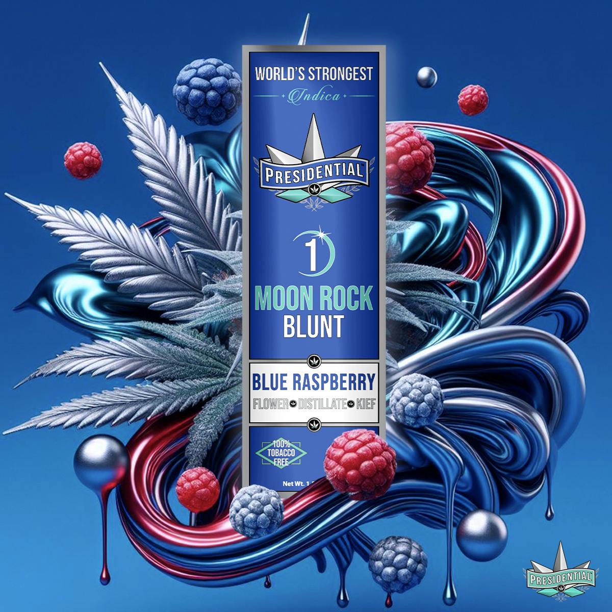 Presidential Moon Rock Blunt - Blue Rapberry