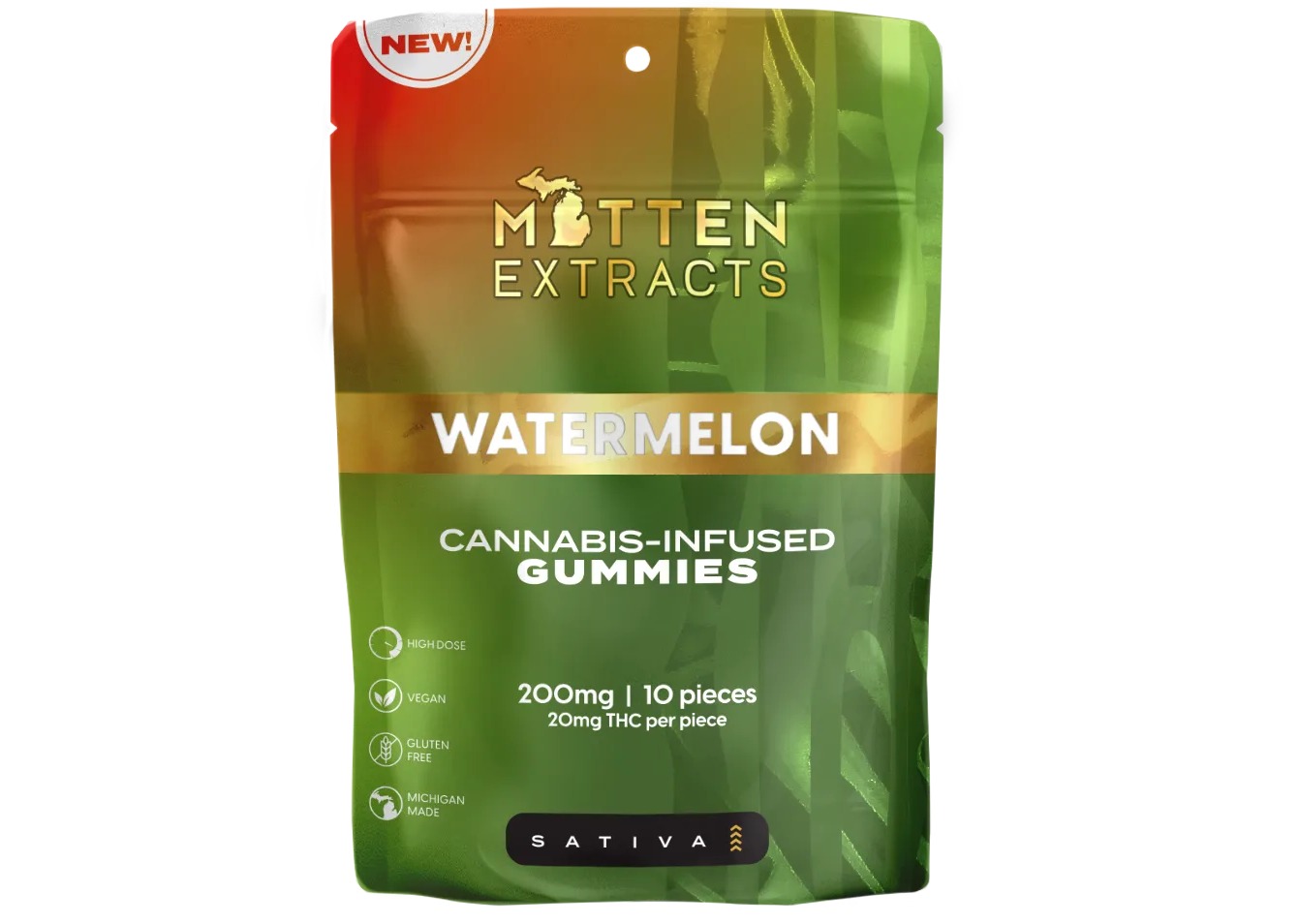 Mitten Extracts - Effect Gummies - 200mg - Watermelon - Sativa