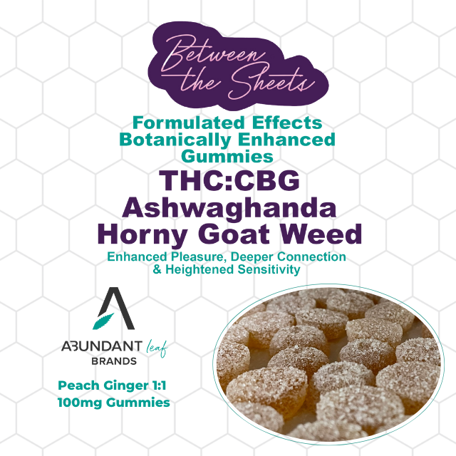Abundant Leaf Brands - Between The Sheets  - Peach Ginger 1:1 (THC:CBG) - 10pk/100mg - Edibles