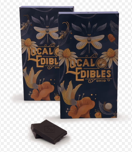 Local Edibles: Dark Chocolate Strawberry 220mg