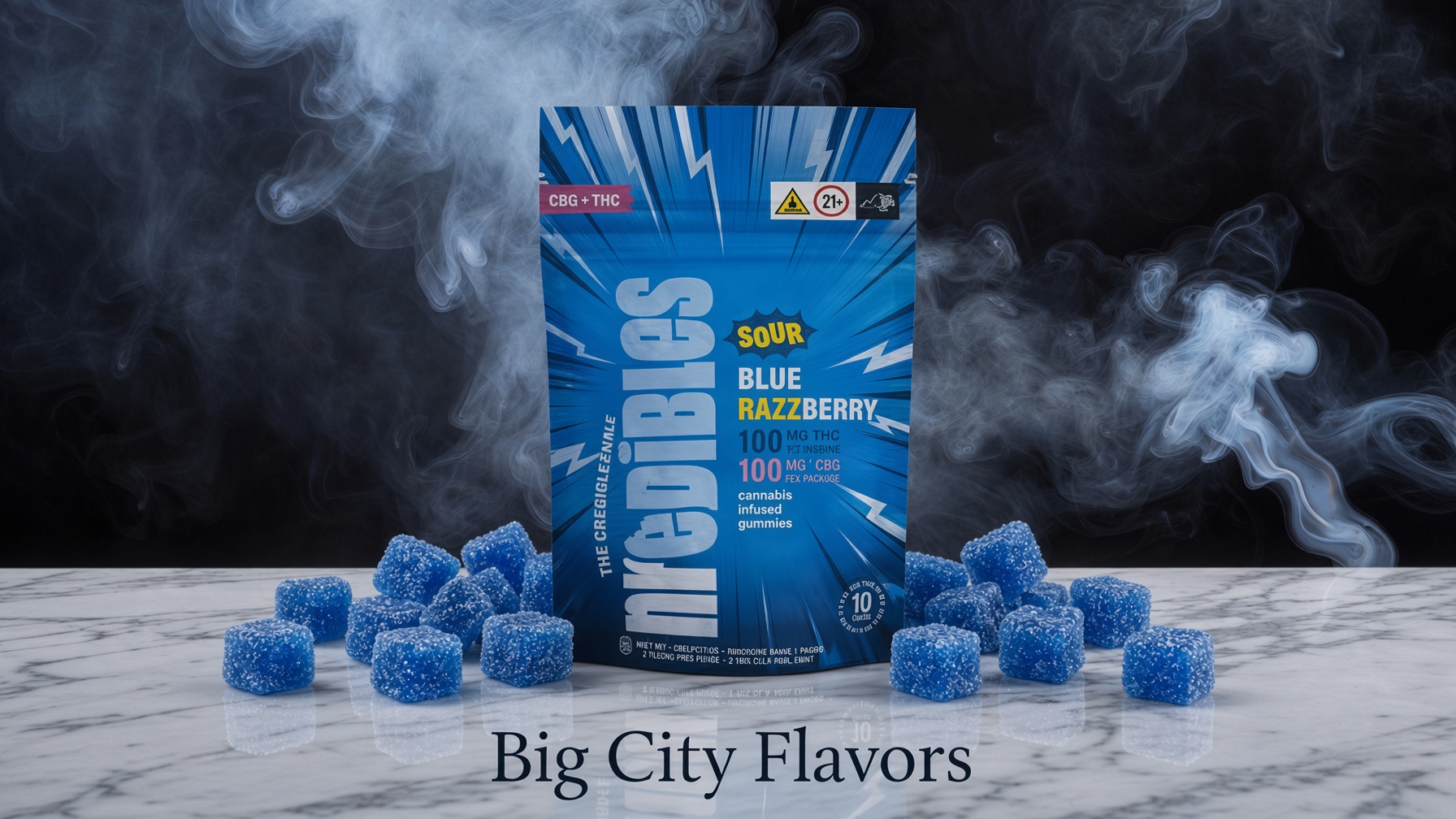 BLUE RAZZBERRY | 10PK | THC 100MG
