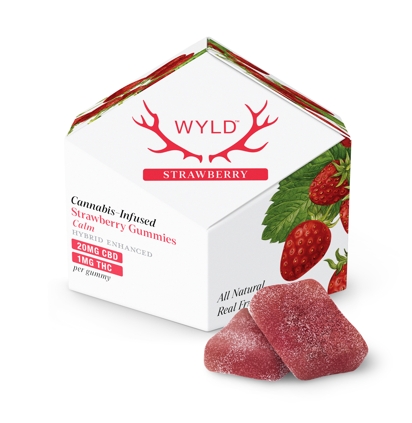 Wyld: 20:1 STRAWBERRY Gummies - 10mg - 40g