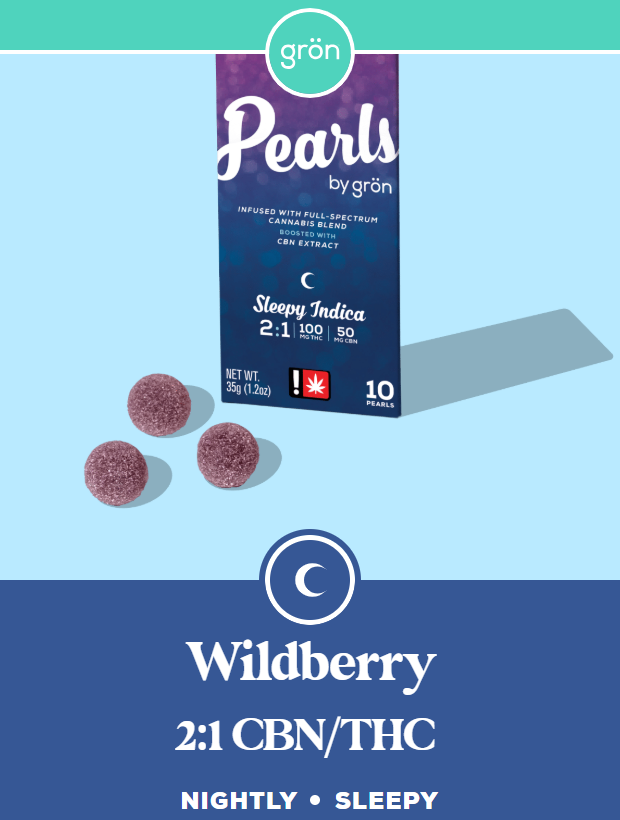 Gummies | 2:1 Wildberry Pearls THC:CBN | 10x :