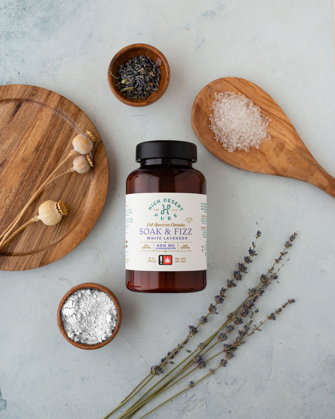 White Lavender | Soak And Fizz 1:1:1 | 16oz