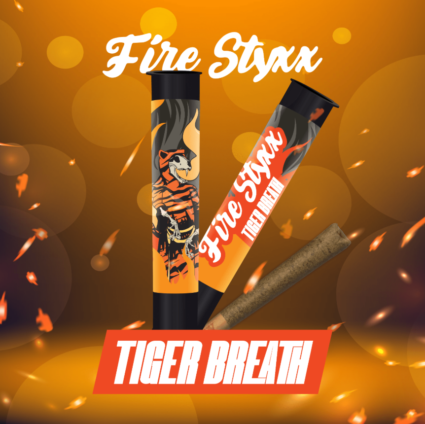 Fire Styxx - Tigers Breath - Infused Pre-Roll - 1g