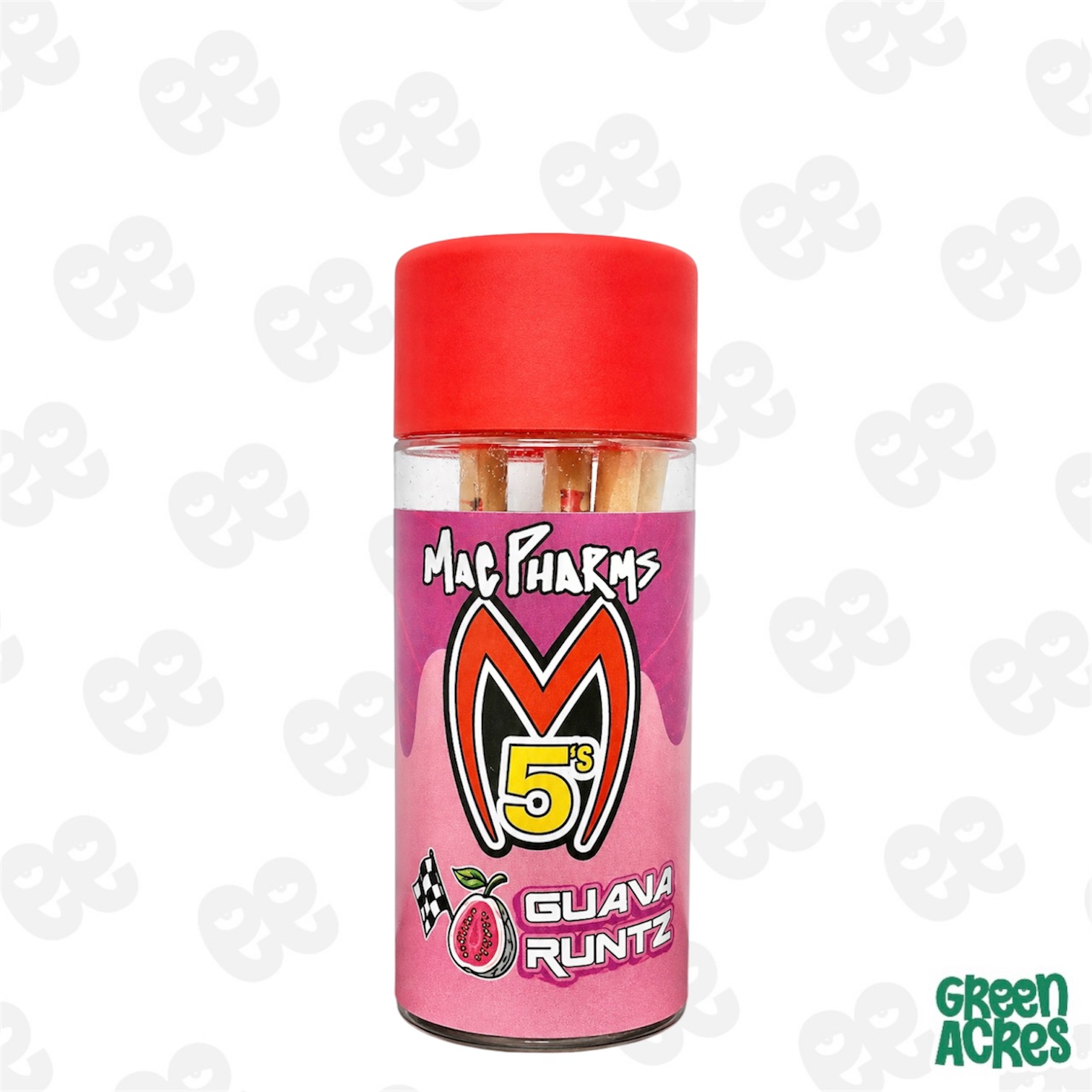 Mac Pharms: Guava Runtz 5 Pack Infused Prerolls (5x0.6g)