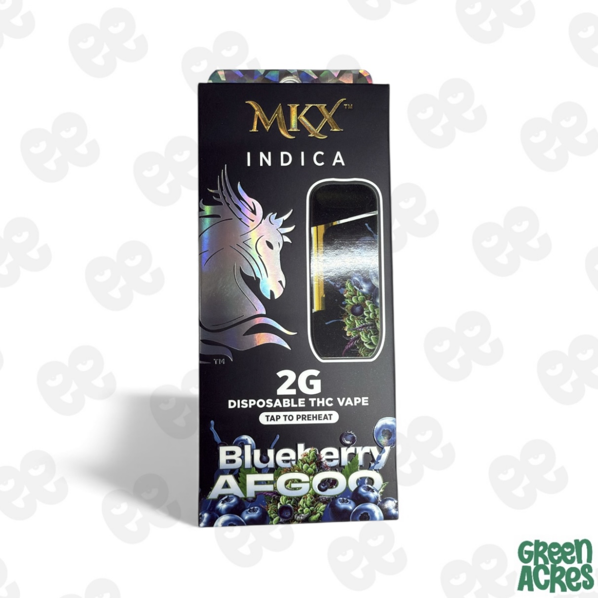 2g MKX Disposable - Blueberry Afgoo 2g Disposable - Indica