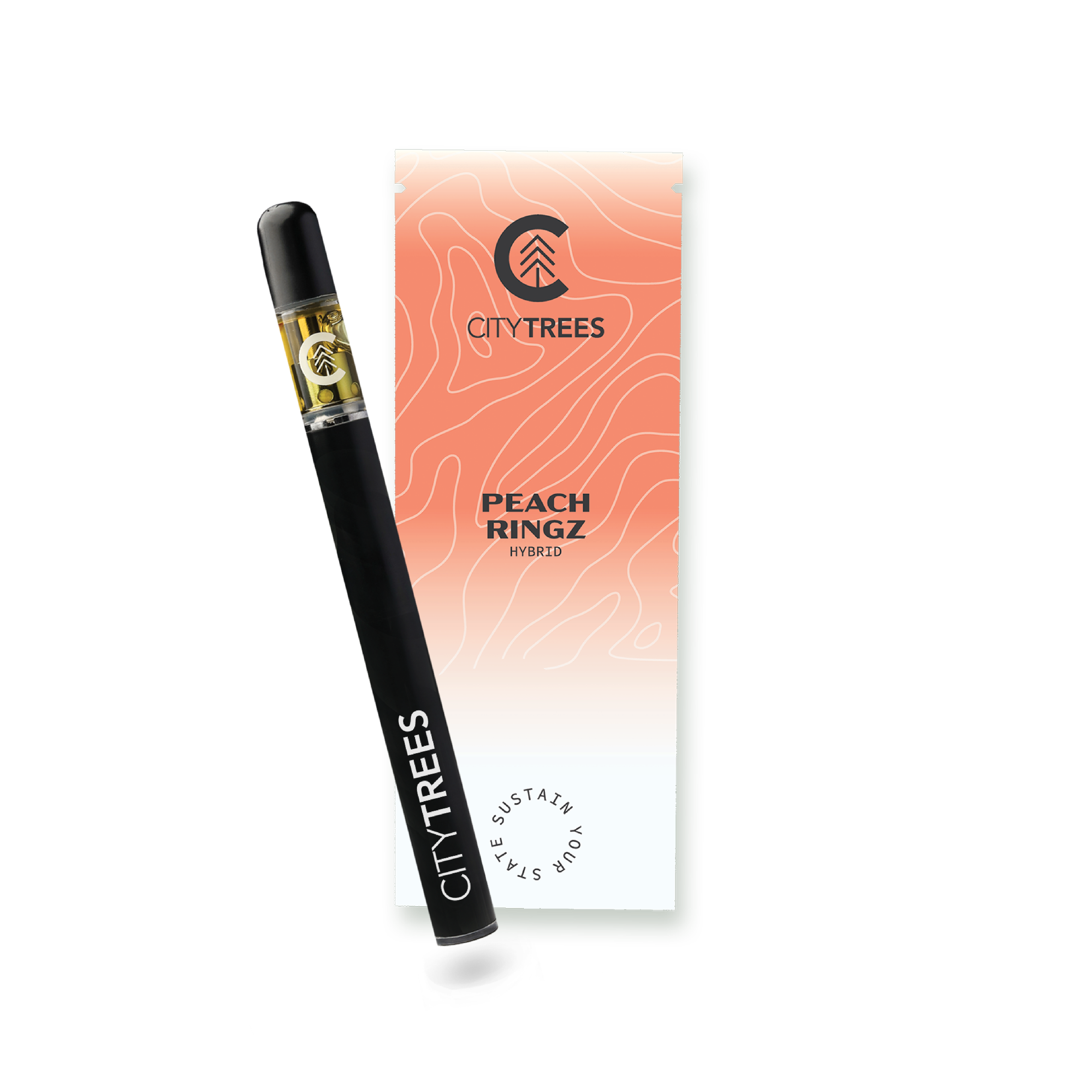 City Trees | Peach Ringz Distillate Disposable